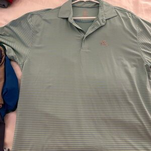 Rhoback Mint Striped Polo Shirt